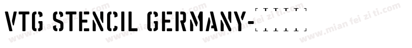 Vtg Stencil Germany字体转换